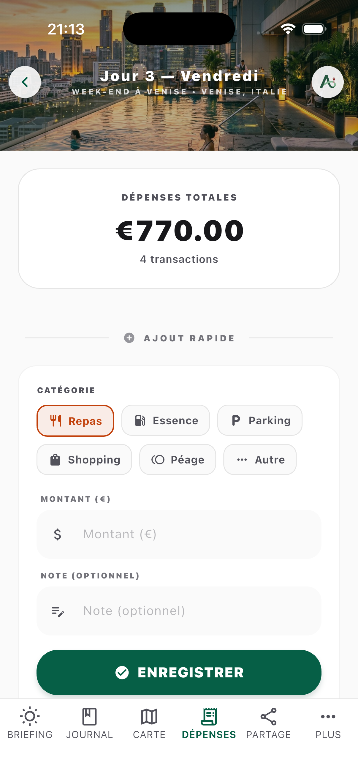 Active Expenses